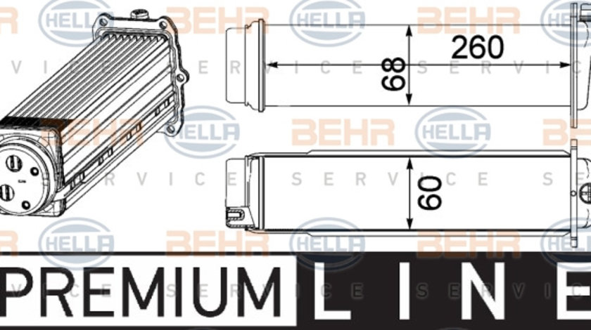 Intercooler, compresor (8ML376924101 HELLA) AUDI,VW