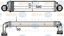 Intercooler, compresor (8ML376988064 HELLA) BMW