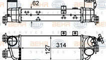 Intercooler, compresor (8ML376988214 HELLA) KIA