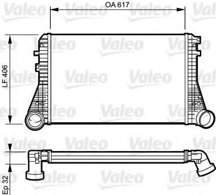 Intercooler, compresor AUDI A3 Cabriolet (8P7) (2008 - 2013) VALEO 818795 piesa NOUA