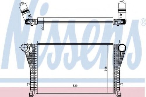 Intercooler, compresor AUDI A3 Cabriolet (8V7) (2013 - 2016) NISSENS 96494 piesa NOUA