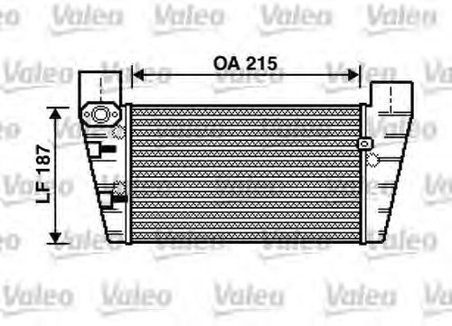 Intercooler, compresor AUDI A4 (8E2, B6) (2000 - 2004) VALEO 817867 piesa NOUA