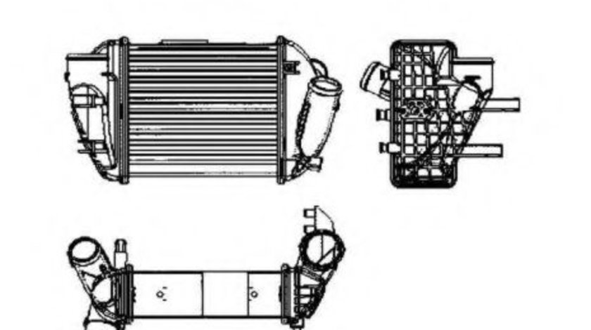 Intercooler, compresor AUDI A4 (8E2, B6) (2000 - 2004) NRF 30755 piesa NOUA