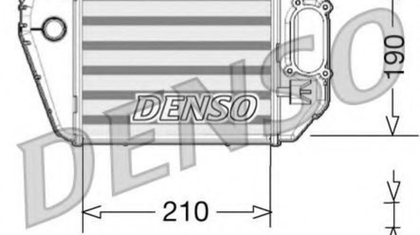 Intercooler, compresor AUDI A4 (8E2, B6) (2000 - 2004) DENSO DIT02021 piesa NOUA