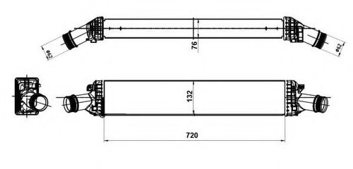 Intercooler, compresor AUDI A4 (8K2, B8) (2007 - 2015) NRF 30189 piesa NOUA