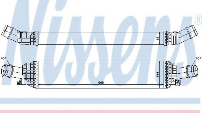 Intercooler, compresor AUDI A4 Allroad (8KH, B8) (2009 - 2016) NISSENS 96567 piesa NOUA