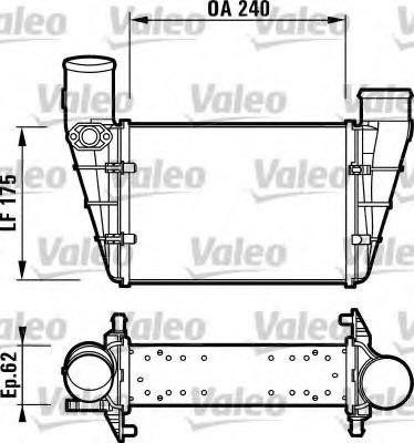 Intercooler, compresor AUDI A4 Avant (8D5, B5) (1994 - 2001) VALEO 817625 piesa NOUA