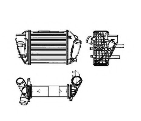 Intercooler, compresor AUDI A4 Avant (8E5, B6) (2001 - 2004) NRF 30755 piesa NOUA