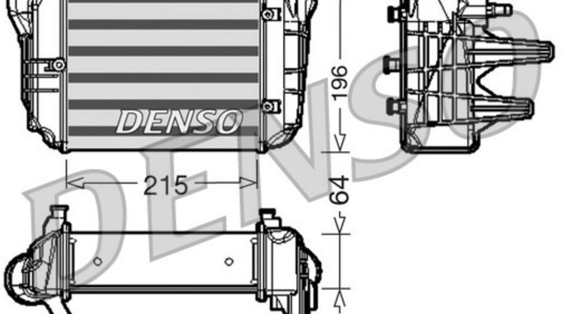 Intercooler, compresor AUDI A4 B7 (8EC) DENSO DIT02002