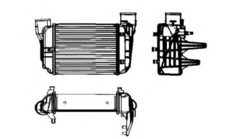 Intercooler, compresor AUDI A4 Cabriolet (8H7, B6, 8HE, B7) (2002 - 2009) NRF 30753 piesa NOUA