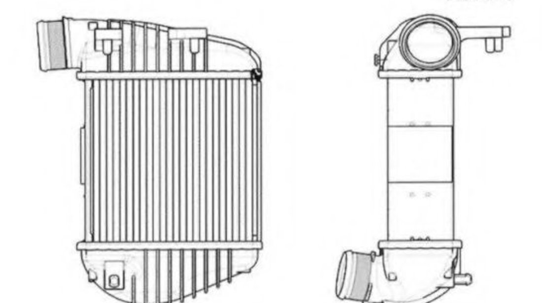 Intercooler, compresor AUDI A6 (4F2, C6) (2004 - 2011) NRF 30772 piesa NOUA