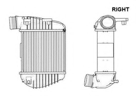 Intercooler, compresor AUDI A6 Avant (4F5, C6) (2005 - 2011) NRF 30772 piesa NOUA