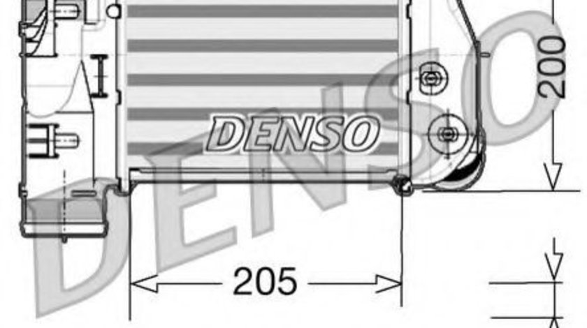 Intercooler, compresor AUDI A6 Avant (4F5, C6) (2005 - 2011) DENSO DIT02025 piesa NOUA