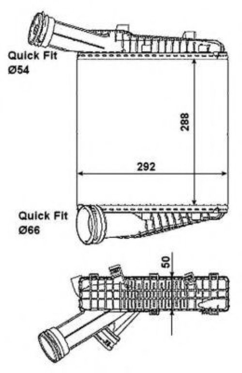 Intercooler, compresor AUDI Q7 (4L) (2006 - 2015) NRF 30198 piesa NOUA