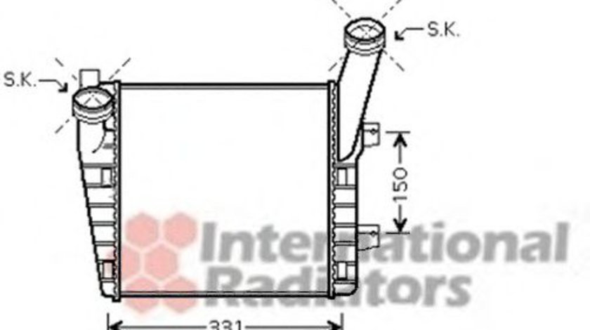 Intercooler, compresor AUDI Q7 (4L) (2006 - 2015) VAN WEZEL 58004263 piesa NOUA