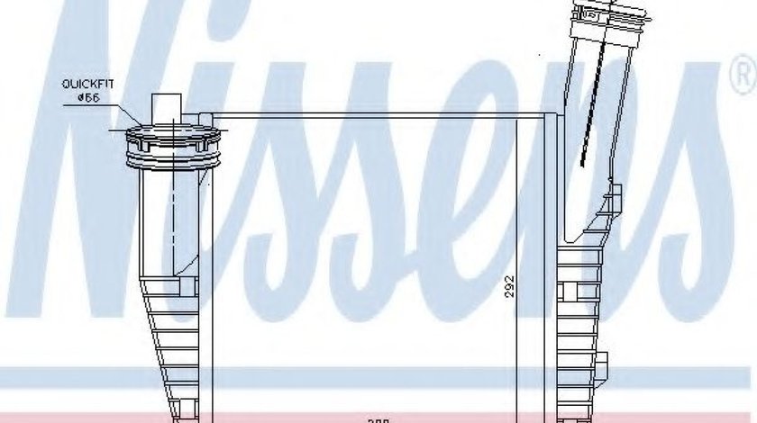 Intercooler, compresor AUDI Q7 (4L) (2006 - 2015) NISSENS 96611 piesa NOUA
