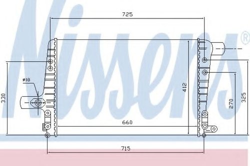 Intercooler, compresor AUDI TT (8N3) (1998 - 2006) NISSENS 96706 piesa NOUA