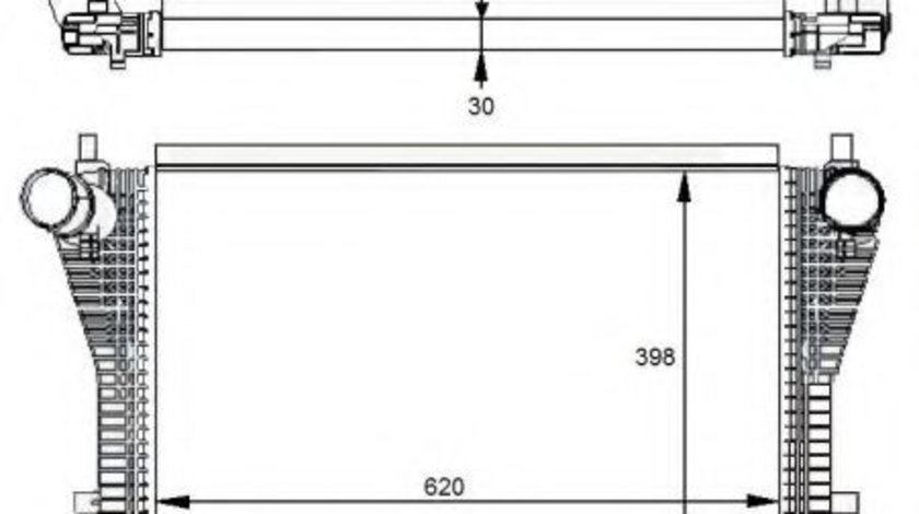 Intercooler, compresor AUDI TT (FV3) (2014 - 2016) NRF 30291 piesa NOUA