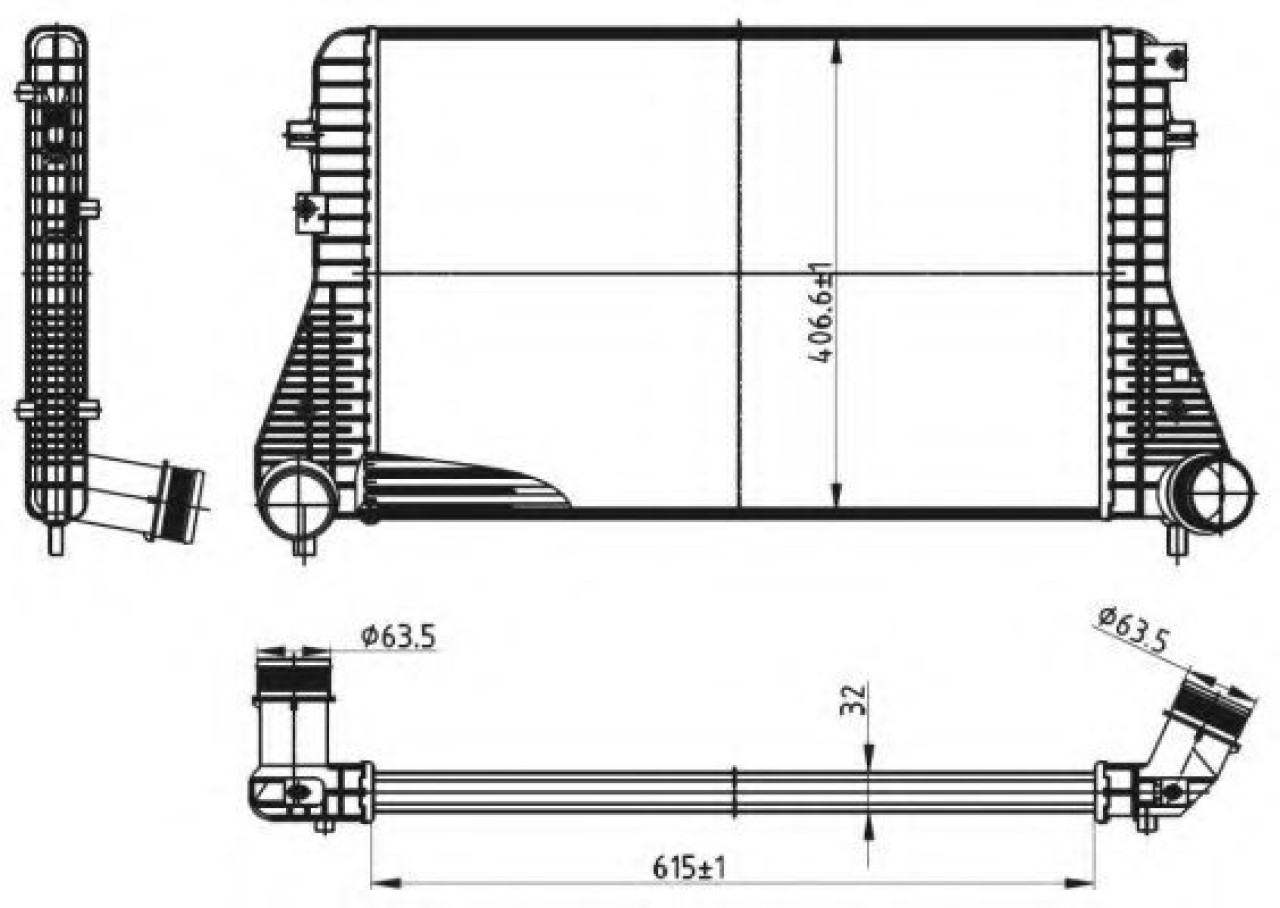 Intercooler, compresor AUDI TT Roadster (8J9) (2007 - 2014) NRF 30316 piesa NOUA