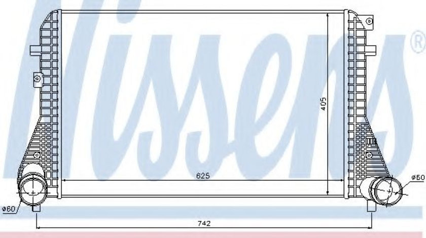 Intercooler, compresor AUDI TT Roadster (8J9) (2007 - 2014) NISSENS 96542 piesa NOUA