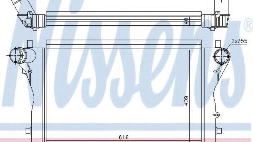 Intercooler, compresor AUDI TT Roadster (8J9) (2007 - 2014) NISSENS 96420 piesa NOUA