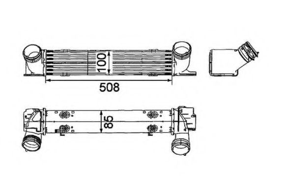 Intercooler, compresor BMW Seria 1 Cupe (E82) (2007 - 2013) NRF 30797 piesa NOUA