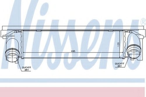 Intercooler, compresor BMW Seria 2 Cupe (F22, F87) (2013 - 2016) NISSENS 96552 piesa NOUA