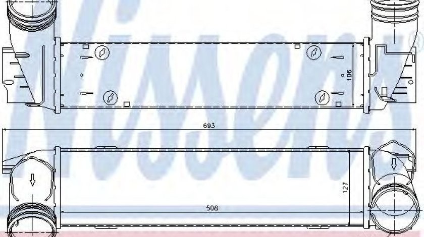 Intercooler, compresor BMW Seria 3 Cupe (E92) (2006 - 2013) NISSENS 96595 piesa NOUA