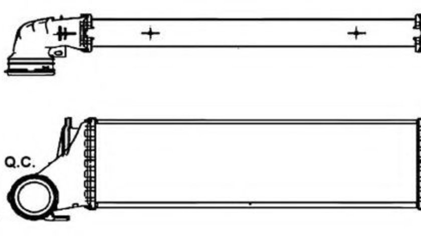 Intercooler, compresor BMW X5 (E53) (2000 - 2006) NRF 30323 piesa NOUA