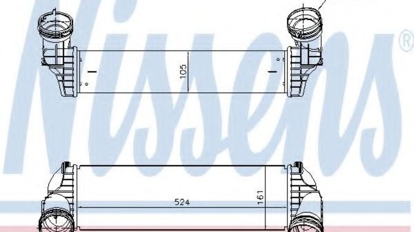 Intercooler, compresor BMW X5 (E70) (2007 - 2013) NISSENS 96364 piesa NOUA
