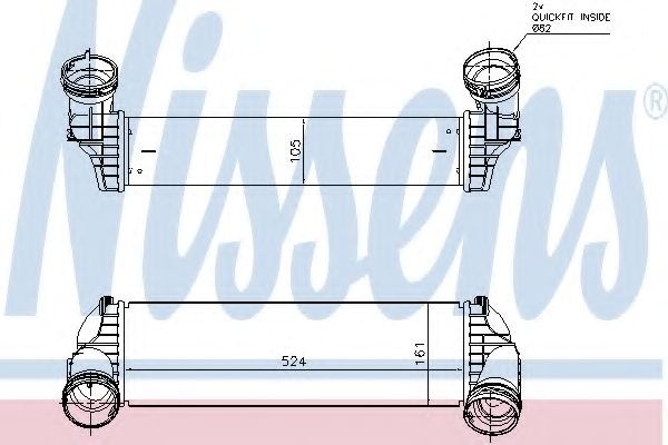 Intercooler, compresor BMW X5 (F15, F85) (2013 - 2016) NISSENS 96364 piesa NOUA