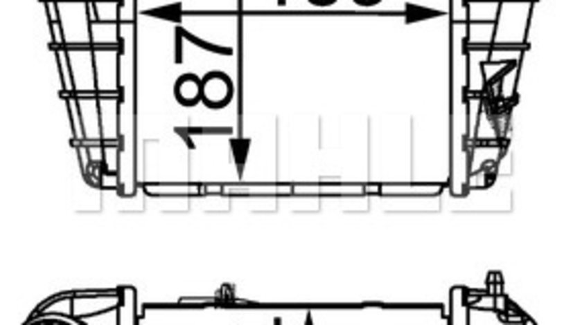 Intercooler, compresor (CI298000S MAHLE KNECHT) SEAT,SKODA,VW