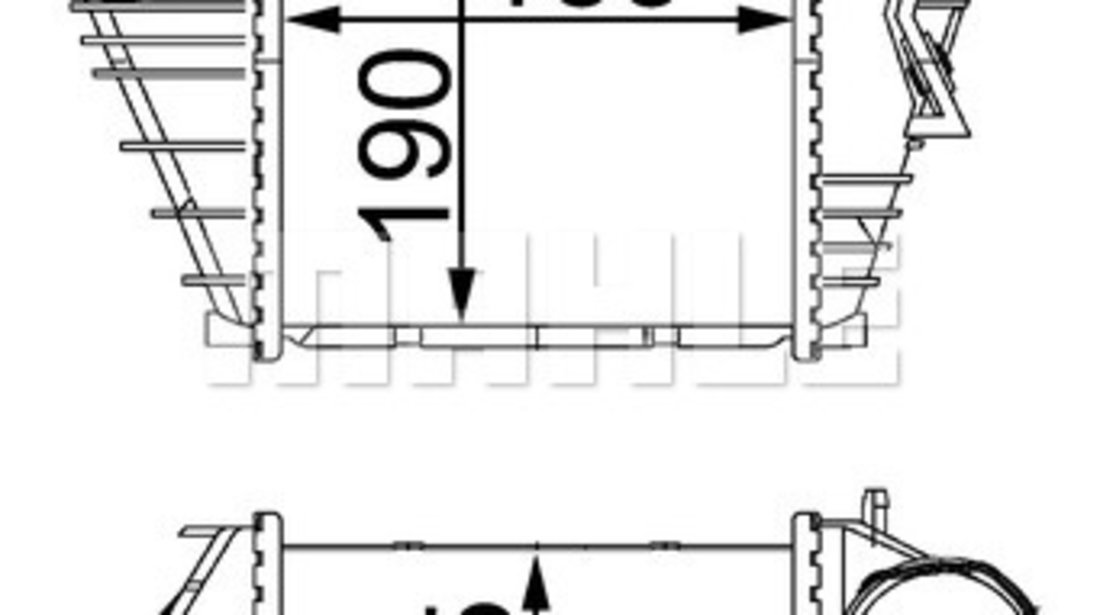 Intercooler, compresor (CI299000S MAHLE KNECHT) AUDI,SEAT,SKODA,VW