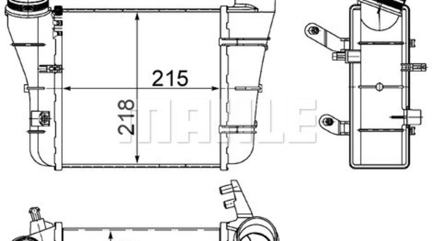 Intercooler, compresor (CI336000S MAH) AUDI