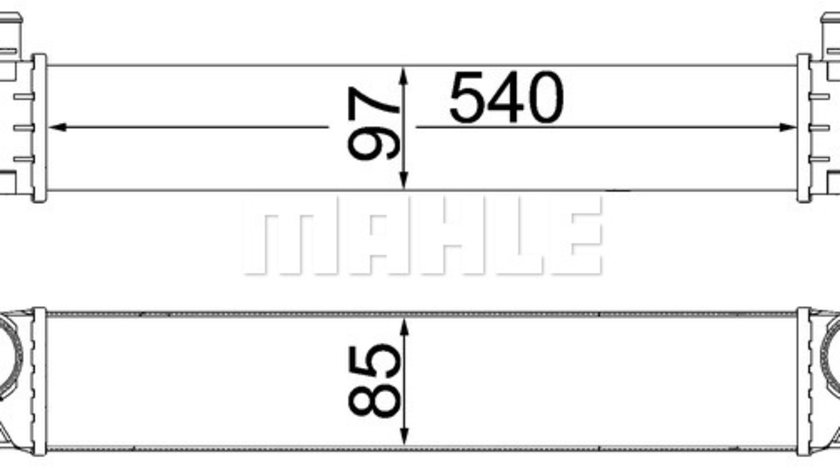 Intercooler, compresor (CI338000S MAHLE KNECHT) BMW