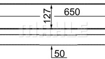 Intercooler, compresor (CI343000S MAHLE KNECHT) ME...