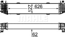 Intercooler, compresor (CI359000S MAH) MERCEDES-BE...