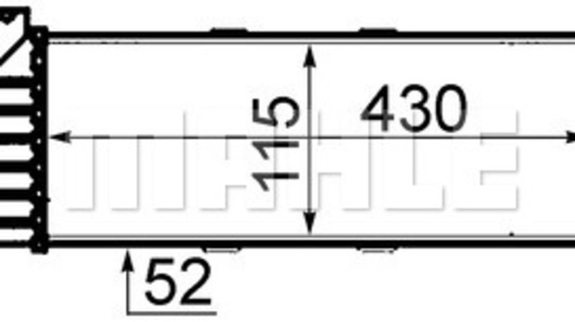 Intercooler, compresor (CI47000S MAHLE KNECHT) MERCEDES-BENZ