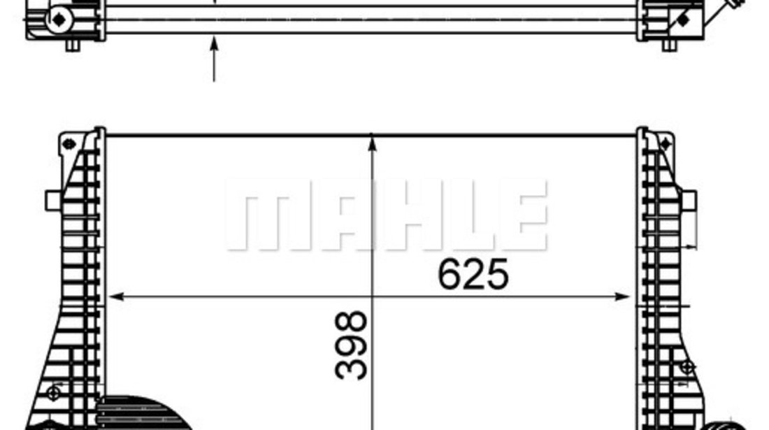 Intercooler, compresor (CI482000S MAHLE KNECHT) SEAT,VW