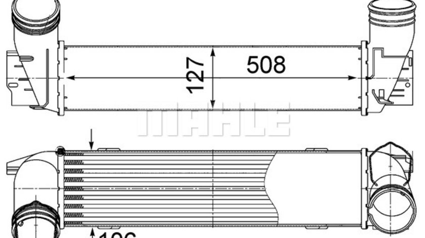 Intercooler, compresor (CI490000S MAHLE KNECHT) BMW