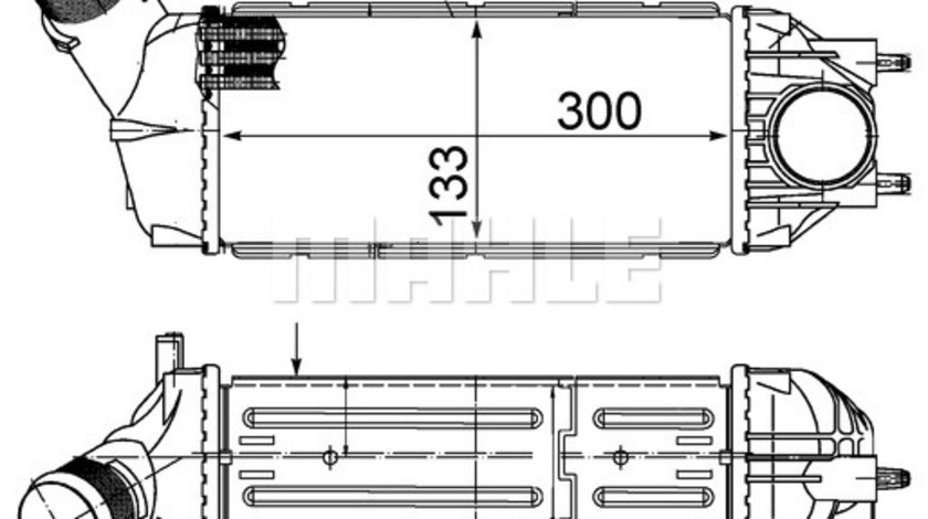 Intercooler, compresor (CI492000S MAHLE KNECHT) Citroen,PEUGEOT