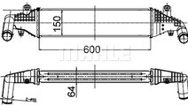 Intercooler, compresor (CI504000S MAH) MAZDA