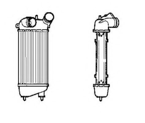 Intercooler, compresor CITROEN C3 I (FC) (2002 - 2016) NRF 30836 piesa NOUA