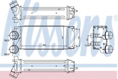 Intercooler, compresor CITROEN C4 II (B7) (2009 - 2016) NISSENS 96514 piesa NOUA