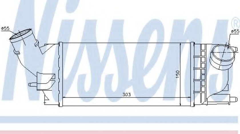 Intercooler, compresor CITROEN C5 III (RD) (2008 - 2016) NISSENS 96599 piesa NOUA
