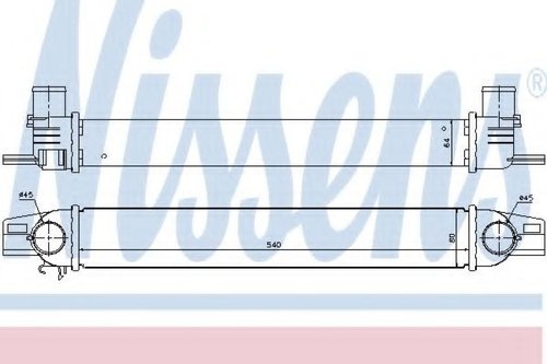 Intercooler, compresor CITROEN NEMO caroserie (AA) (2008 - 2016) NISSENS 96536 piesa NOUA