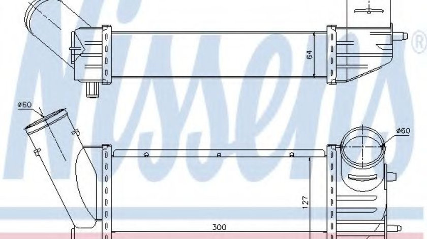 Intercooler, compresor CITROEN XSARA Caroserie (2000 - 2005) NISSENS 96790 piesa NOUA