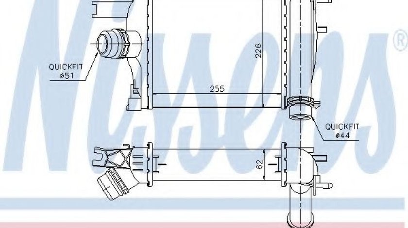 Intercooler, compresor DACIA DOKKER Express (2012 - 2016) NISSENS 96529 piesa NOUA