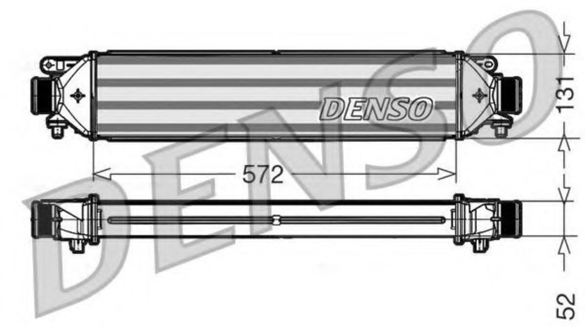 Intercooler, compresor FIAT DOBLO Microbus (263, 152) (2009 - 2016) DENSO DIT09109 piesa NOUA