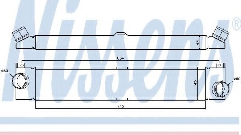 Intercooler, compresor FIAT DUCATO caroserie (250, 290) (2006 - 2016) NISSENS 96623 piesa NOUA